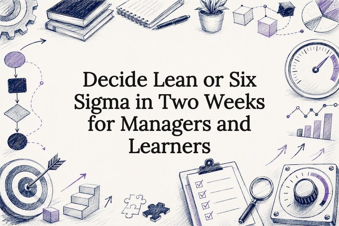 Lean and Six Sigma decision title card
