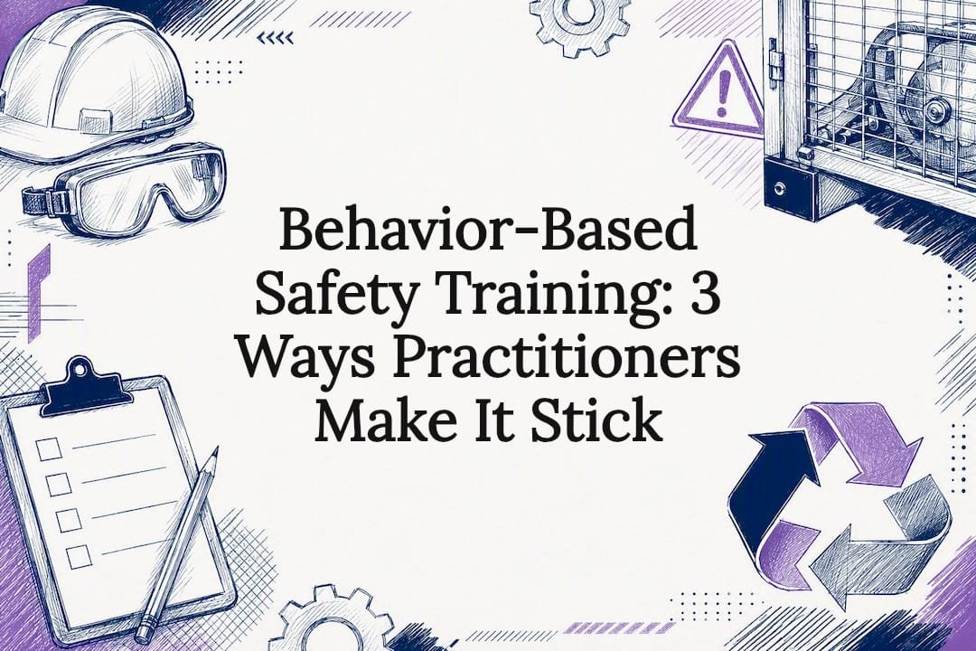 Decorative behavior-based safety title card