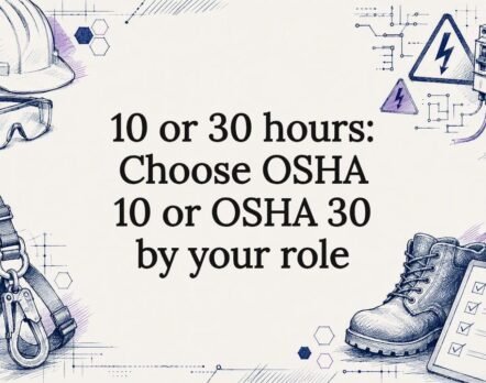 Decorative OSHA safety training title card