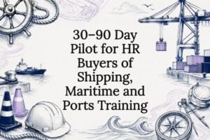 Decorative maritime training title card