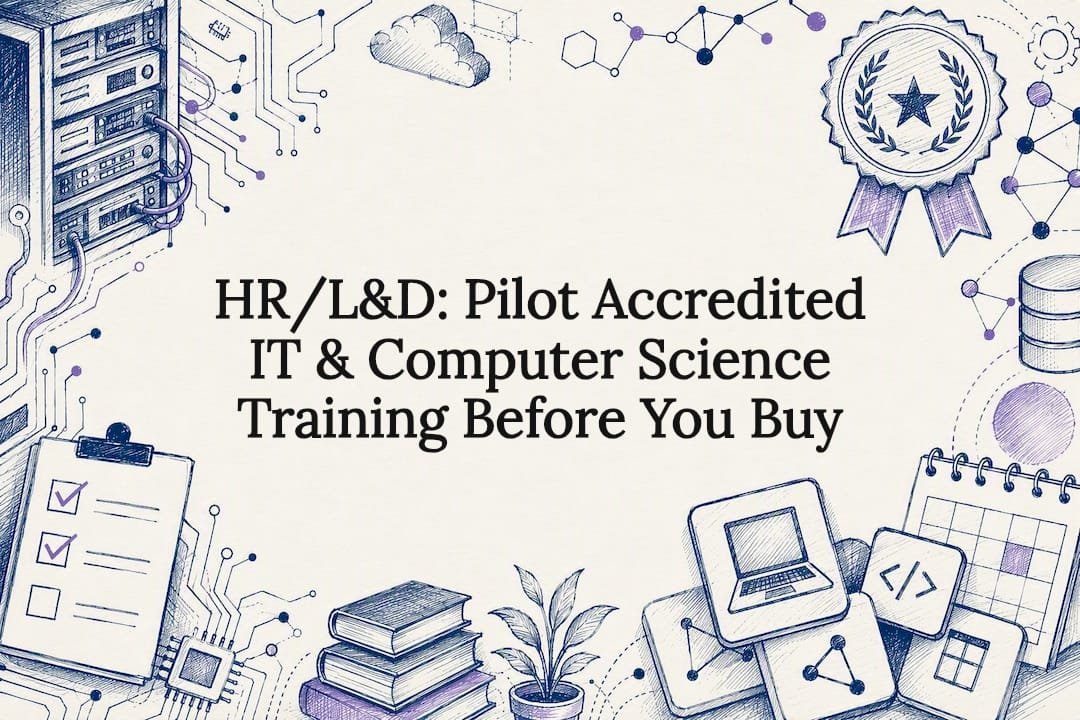 Decorative IT training pilot title card