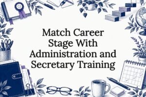 Decorative career training title card