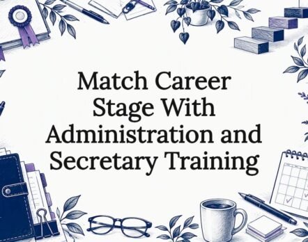 Decorative career training title card