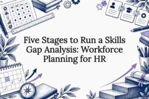 Skills gap analysis title card illustration