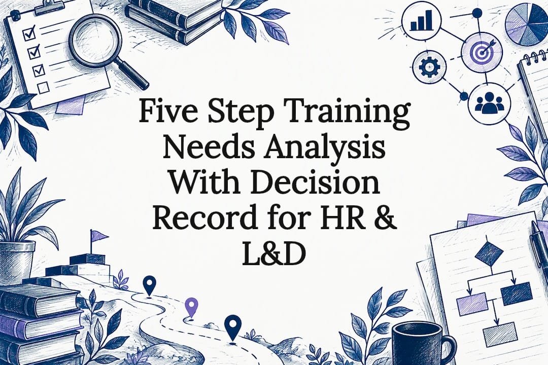 Decorative training needs analysis title card