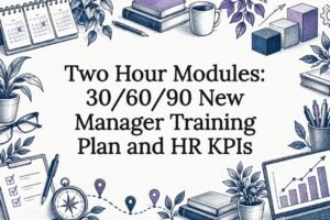 Sketch title card for manager training plan