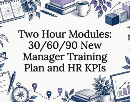 Sketch title card for manager training plan