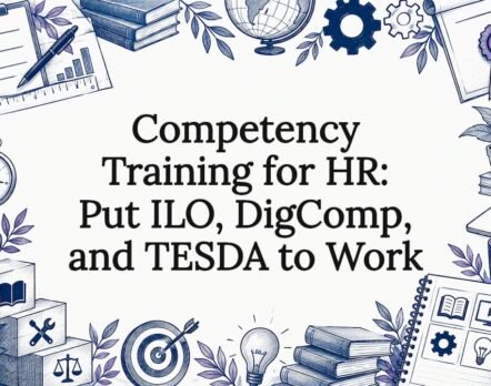 Hand-drawn competency training title card