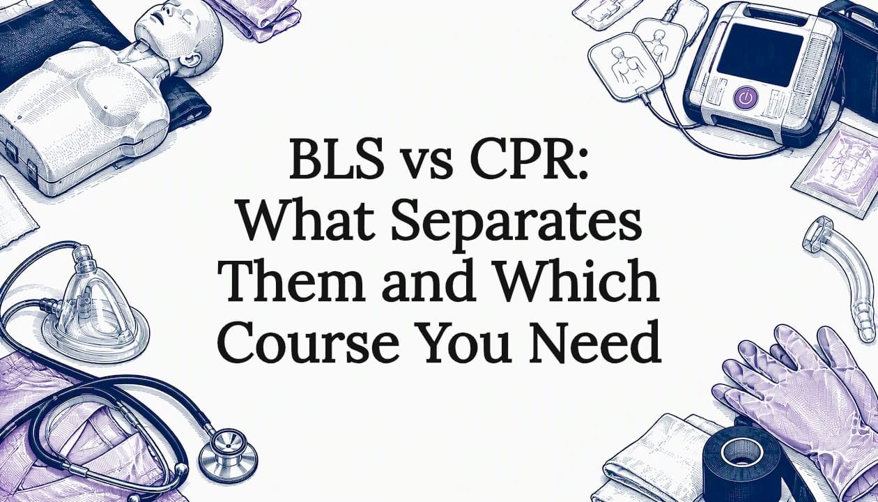 Hand-drawn resuscitation tools frame the title
