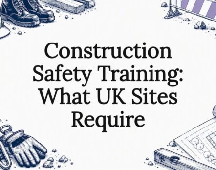 Construction safety training title card