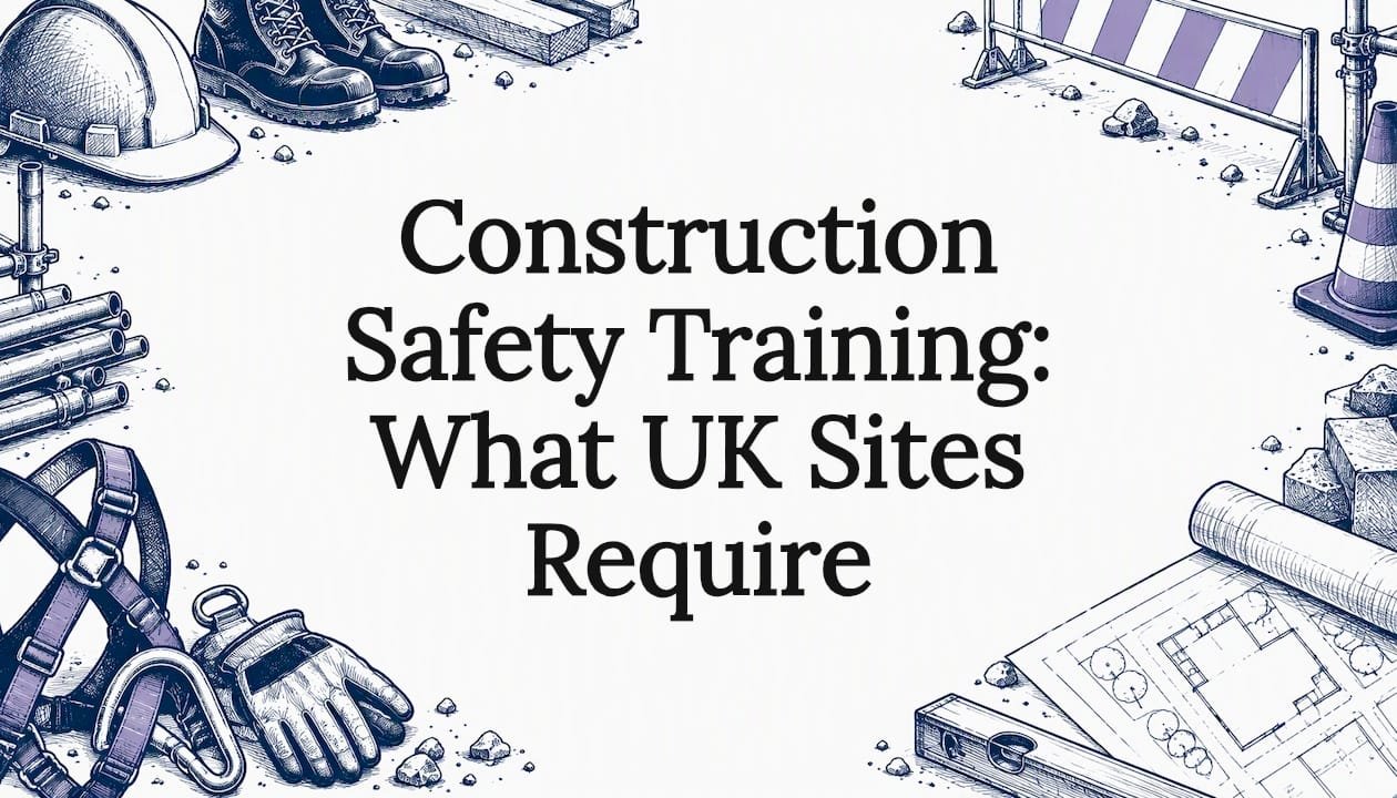 Construction safety training title card